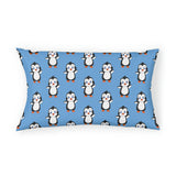 Pillow Sham - Light Blue - Bebo The Penguin Leigha Marina's Cartoon Design