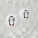 Balloon 11" White (Round & Heart-Shaped), Bebo The Penguin