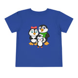 Toddler-Size Tee - Mommy, Daddy, and Bebo Penguins - Leigha Marina Cartoon Design