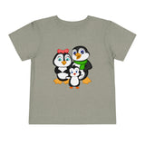 Toddler-Size Tee - Mommy, Daddy, and Bebo Penguins - Leigha Marina Cartoon Design