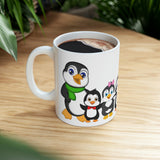 Leigha Marina's Little Penguins Ceramic Mug - 11oz