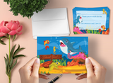 Under The Sea Thank You Cards for Kids, 20 Notes & 20 Envelopes