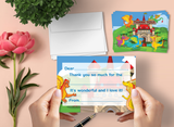 Dragons Thank You Cards for Kids, 20 Notes & 20 Envelopes