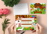 Farm Animals Thank You Cards for Kids, 20 Notes & 20 Envelopes