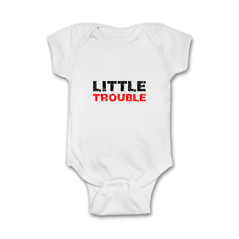 Funny Baby Onesie 'Little Trouble'