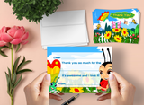 Fun in the Sun Thank You Cards for Kids, 20 Notes & 20 Envelopes