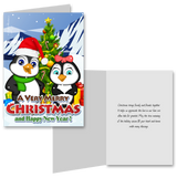 15 Greeting Cards and 15 Envelopes 'Merry Christmas and Happy New Year'