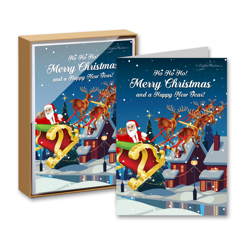 Merry Christmas and a Happy New Year Boxed Greeting Cards
