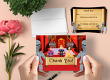 Knights Thank You Cards for Kids, 20 Notes & 20 Envelopes