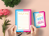 Baby Shower Cards What's Your Guess Boy or a Girl and Wishes for Baby - 40 Cards