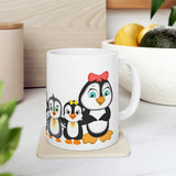 Leigha Marina's Little Penguins Ceramic Mug - 11oz