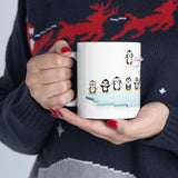 Leigha Marina's Penguin Family Ceramic Mug - 11oz