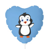 Balloon 11" Light Blue (Round & Heart-Shaped), Bebo The Penguin