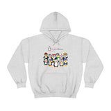 Adult-Size Unisex Penguin Paradise Hoodie: Cute Cartoon Penguins Design