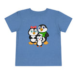 Toddler-Size Tee - Mommy, Daddy, and Bebo Penguins - Leigha Marina Cartoon Design