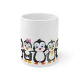 Leigha Marina's Little Penguins Ceramic Mug - 11oz