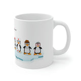 Leigha Marina's Penguin Family Ceramic Mug - 11oz