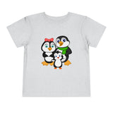 Toddler-Size Tee - Mommy, Daddy, and Bebo Penguins - Leigha Marina Cartoon Design