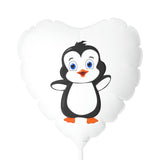 Balloon 11" White (Round & Heart-Shaped), Bebo The Penguin