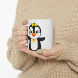 Leigha Marina's Mia The Penguin Ceramic Mug - 11oz