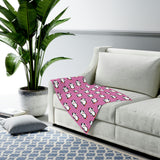 Baby Swaddle Blanket - Pink - Leigha Marina's Bebo The Penguin