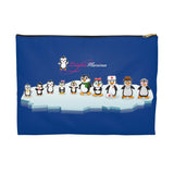 Accessory Pouch - Leigha Marina's Penguin Family - Blue