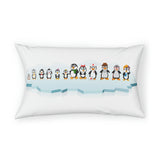 Pillow Sham - Leigha Marina's Cartoon Penguins