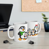 Leigha Marina's Little Penguins Ceramic Mug - 11oz
