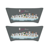 Youth-Size Penguin Family Slide Sandals - Leigha Marina Cartoon Design