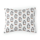 Pillow Sham - White - Bebo The Penguin Leigha Marina's Cartoon Design