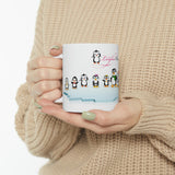 Leigha Marina's Penguin Family Ceramic Mug - 11oz