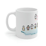 Leigha Marina's Penguin Family Ceramic Mug - 11oz