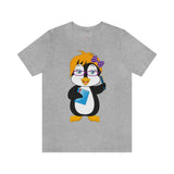 Adult-Size Mrs. Glacier The Penguin Tee - Leigha Marina Cartoon Design