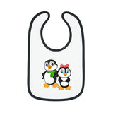 Leigha Marina's Baby Bib - Mommy & Daddy Penguins