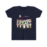 Youth-Size Penguin Paradise: Cute Cartoon Penguin Tee
