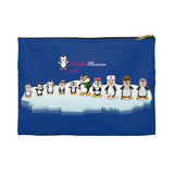 Accessory Pouch - Leigha Marina's Penguin Family - Blue