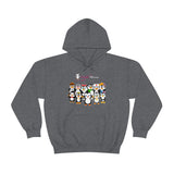 Adult-Size Unisex Penguin Paradise Hoodie: Cute Cartoon Penguins Design
