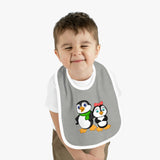 Leigha Marina's Baby Bib - Mommy & Daddy Penguins