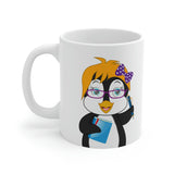 Leigha Marina's Mrs. Glacier The Teacher Penguin Ceramic Mug - 11oz