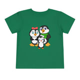 Toddler-Size Tee - Mommy, Daddy, and Bebo Penguins - Leigha Marina Cartoon Design