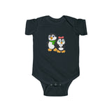 Baby-Size Mommy & Daddy Penguins Onesie - Leigha Marina
