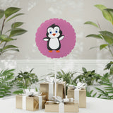 Balloon 11" Pink (Round & Heart-Shaped), Bebo The Penguin