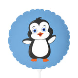 Balloon 11" Light Blue (Round & Heart-Shaped), Bebo The Penguin
