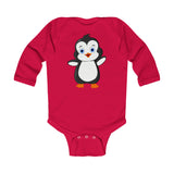 Baby-Size Long Sleeve Bodysuit - Bebo The Penguin