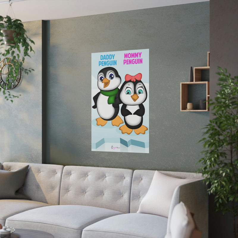 Leigha Marina's Mommy & Daddy Penguins Poster