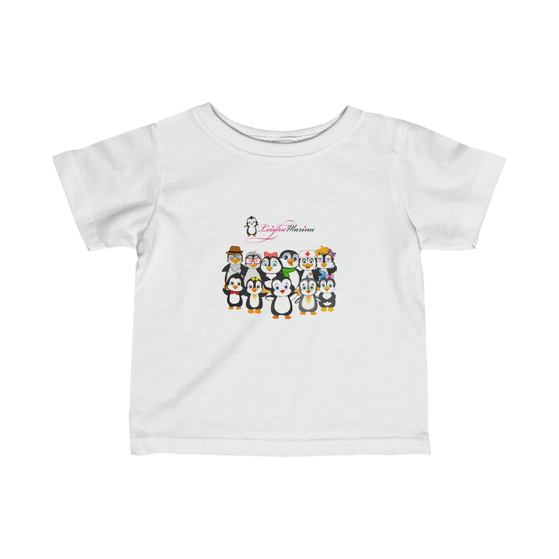 Baby-Size Penguin Paradise: Cute Cartoon Penguin Tee