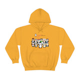 Adult-Size Unisex Penguin Paradise Hoodie: Cute Cartoon Penguins Design