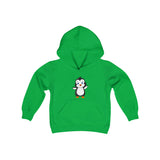 Youth-Size Bebo The Penguin Hoodie: Cute Cartoon Penguins Design