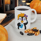 Leigha Marina's Mrs. Glacier The Teacher Penguin Ceramic Mug - 11oz