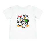 Toddler-Size Tee - Mommy, Daddy, and Bebo Penguins - Leigha Marina Cartoon Design